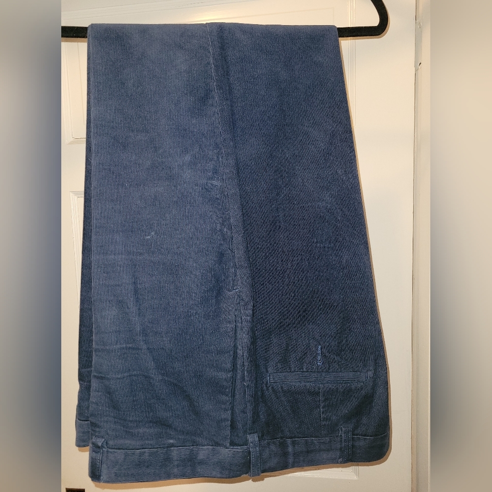 Haggar classic fit corduroy pants blue 40x31